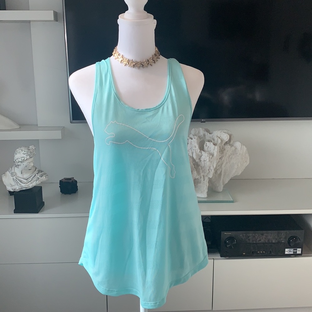 Puma turquoise twisted racerback